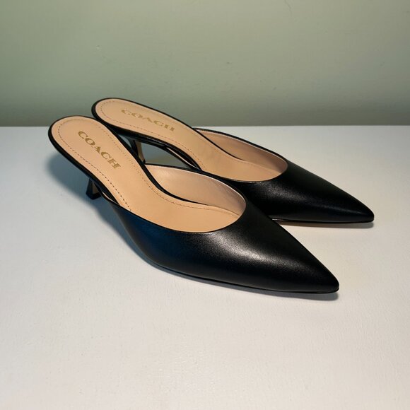 Coach Women's Renn Leather Mule - Picture 7 of 14